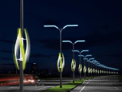 В Германии уличные фонари будут работать на энергии ветра