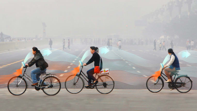 В Китае со смогом будут бороться 20 млн велосипедистов