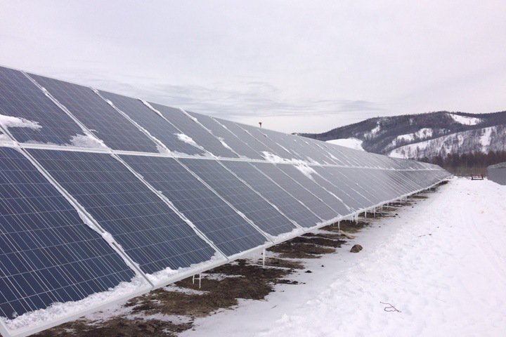 Первая солнечная электростанция запущена в Бурятии