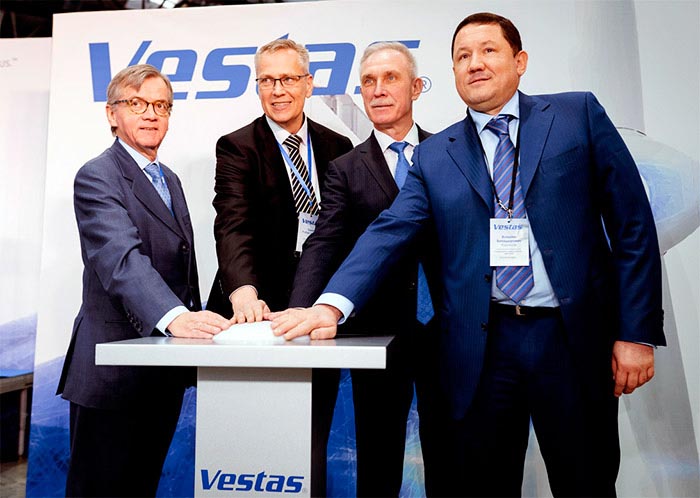 СП Vestas и РОСНАНО запустило основное оборудование по производству лопастей для ветроустановок