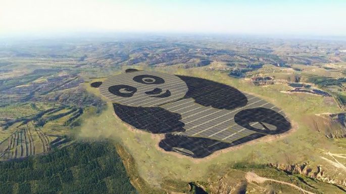 В Китае построят сто солнечных электростанций в виде панд
