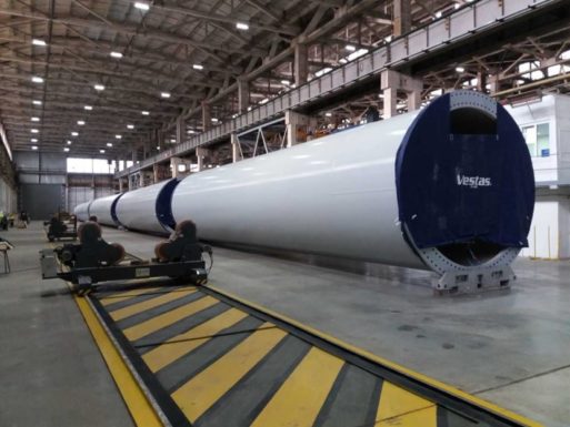 Завод по производству элементов ветроустановок Башни ВРС получил квалификацию Vestas