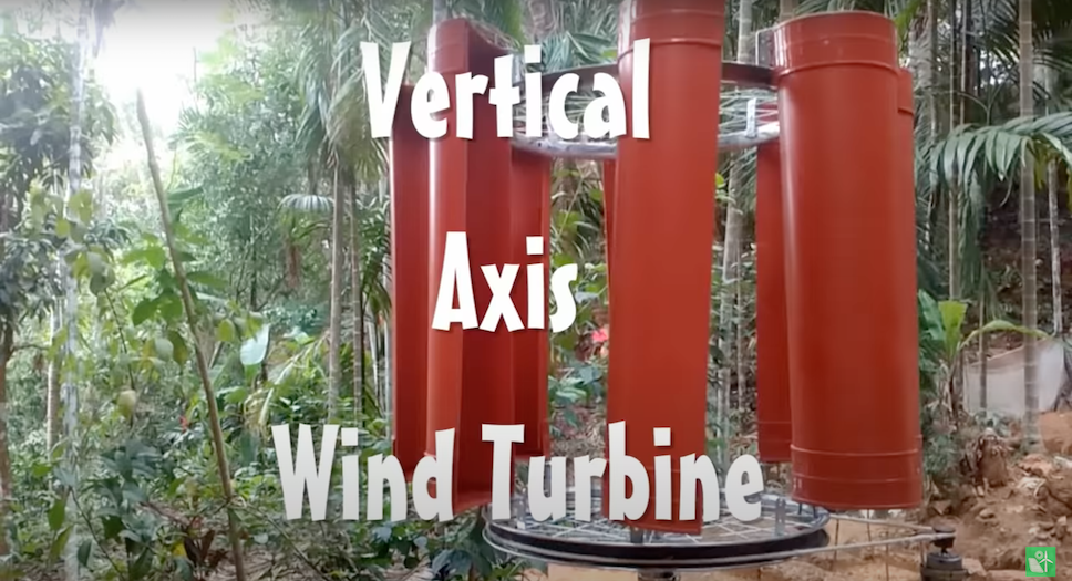 Как изготовить ветряную турбину с вертикальной осью в домашних условиях (Видео)